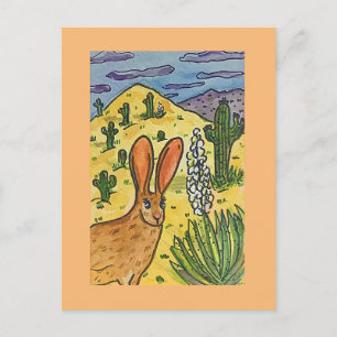 Jack Rabbit, originele kunstparodie Briefkaart