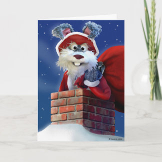 Jack Rabbit Santa kaart