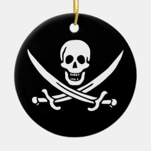 Jack Rackham Pirate Flag Keramisch Ornament