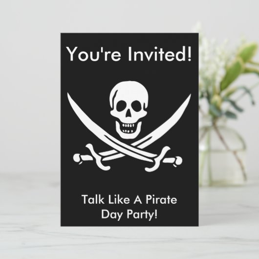 Jack Rackham Pirate Invitation (Debout devant)