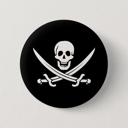 Jack Rackham Pirate Ronde Button 5,7 Cm (Voorkant)