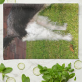 jack russel doodsbang theedoek (Gevouwen)