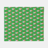 Jack Russel Fleece Blanket Deken (Voorkant (Horizontaal))