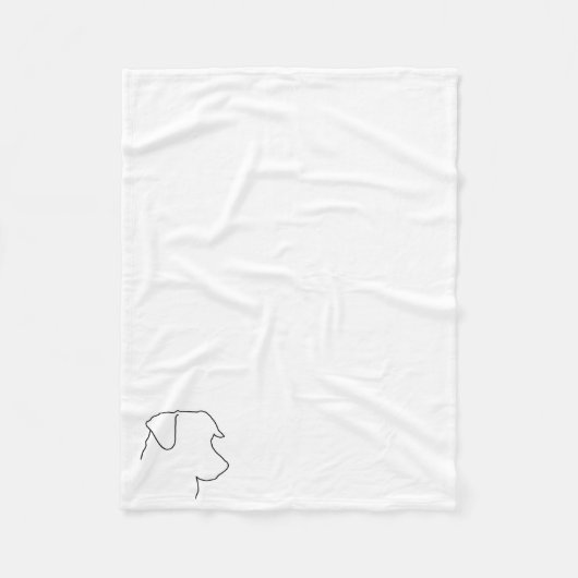 Jack Russel Fleece Deken (Voorkant)