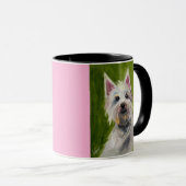 Jack Russel | Mug à deux tons, 15 oz (Devant droit)