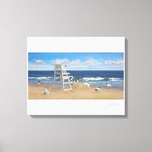 Jack Russel Tails Canvas Afdruk (Voorkant)