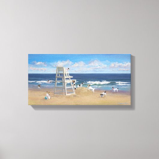 Jack Russel Tails Canvas Afdruk (Voorkant)