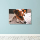 Jack Russel Terier Canvas Afdruk (Insitu (Houten vloer))