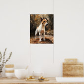 Jack Russel Terrier Dog Art Imprimer Poster (Cuisine)