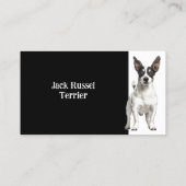 Jack Russel Terrier Dog Breeder Pet Sitter Visitekaartje (Achterkant)