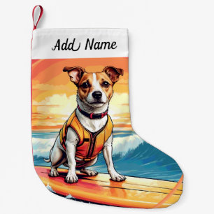 Jack Russel Terrier-hond Kleine Kerstsok