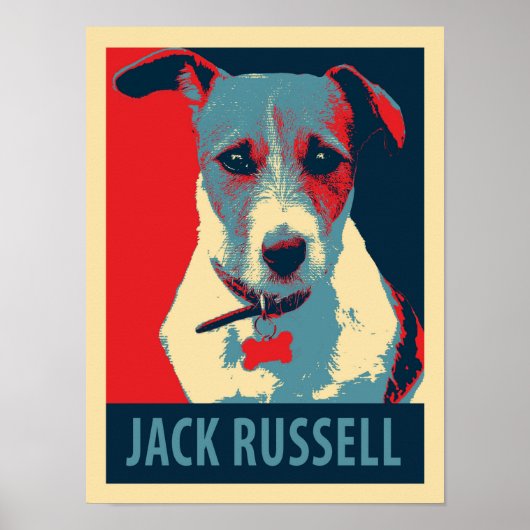 Jack Russel Terrier Poster de parodie politique (Devant)