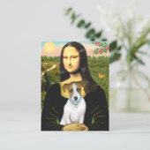 Jack Russell 10 - Mona Lisa Briefkaart (Staand voorkant)