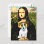 Jack Russell 10 - Mona Lisa Briefkaart (Voorkant / Achterkant)