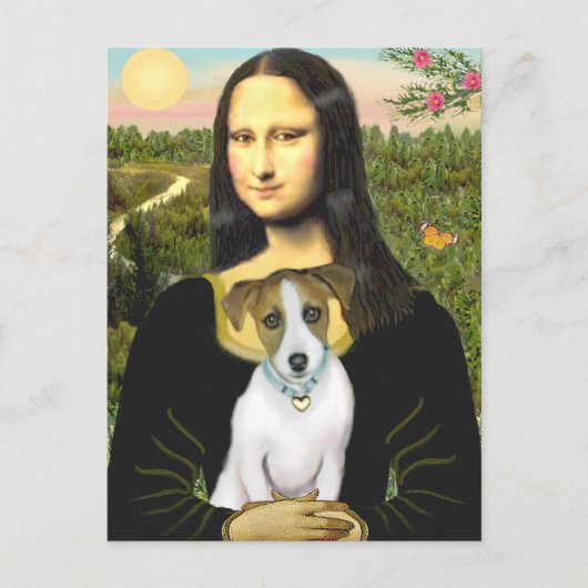 Jack Russell 10 - Mona Lisa Briefkaart (Voorkant)