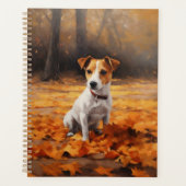 Jack Russell à l'automne Feuilles automne Inspire (Devant)