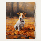 Jack Russell à l'automne Feuilles automne Inspire (Dos)