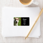 Jack Russell-adreslabel Etiket (Insitu)