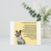 Jack Russell - Auntie Poem Briefkaart (Staand voorkant)