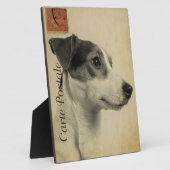 Jack Russell  Briefkaart Fotoplaat (Zijkant)