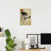 Jack Russell  Briefkaart Poster (Thuiskantoor)