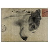 Jack Russell Briefkaart Snijplank (Voorkant)