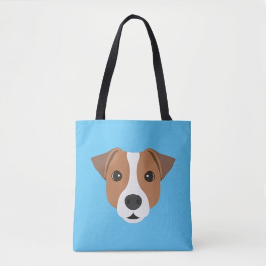 Jack Russell Canvas tas (Voorkant)