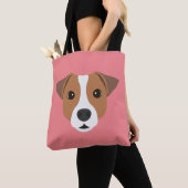 Jack Russell Canvas tas (Dichtbij)