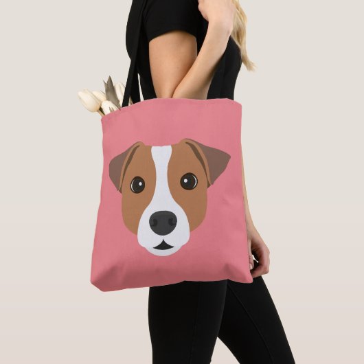 Jack Russell Canvas tas (Dichtbij)