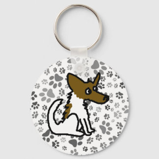 Jack Russell Cartoon Sleutelhanger