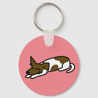 Jack Russell Cartoon-sleutelhanger Sleutelhanger