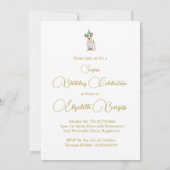 Jack Russell Chien Bonne Invitation de fête d'anni (Dos)