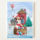 Jack Russell Chien dans la neige Maison de chien d (Dos)