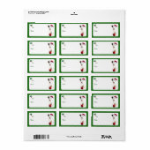 Jack Russell Christmas Gift Label Stickers (Full Sheet)