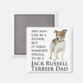 Jack Russell Dad Magnet Magneet (Voorkant / Achterkant)