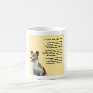 Jack Russell Design Mug avec un poème de maman