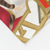 Jack Russell Dog Kerstmis Fleece Deken (Hoek)