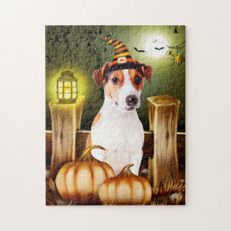 Jack Russell Dog Witch Pet Halloween Gift Idee Legpuzzel