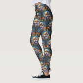 Jack Russell Dogs Pumpkin Halloween Grappig Leggings (Links)