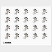 Jack Russell draagt zonnebril Stickers (Vel)