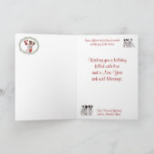 Jack Russell - Een vrolijk kerstfeest Feestdagen Kaart (Binnen)