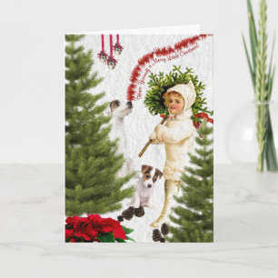 Jack Russell - Een vrolijk kerstfeest Feestdagen Kaart