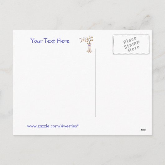 Jack Russell Eggs - Buitengewone paaswensen Feestdagenkaart (Achterkant)