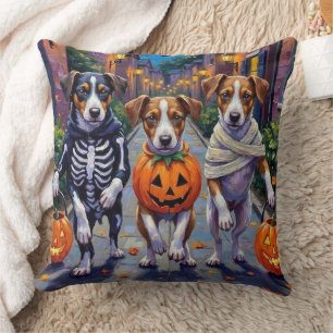 Jack Russell Halloween kostuums voor trick-or-trea Kussen