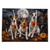Jack Russell Halloween Spooky Groot Cadeauzakje (Achterkant)