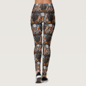 Jack Russell Halloween Spooky Leggings (Achterkant)