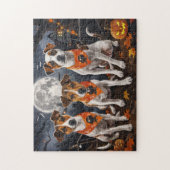 Jack Russell Halloween Spooky Legpuzzel (Verticaal)