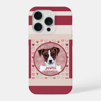 Jack Russell Heart iPhone 11 Pro Case iPhone 15 Pro Hoesje