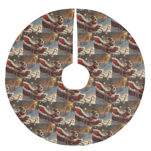 Jack Russell Hond Kerstfeest Kerstboom Rok (Voorkant)