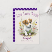 Jack Russell hondenadoptie, Gotcha-dag Kaart (Voorkant / Achterkant in situ)